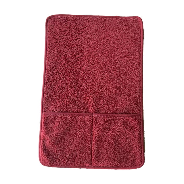 Sofa Armrest Cover with Storage Pocket, Lambskin Fabric Armrest Pad, Rainproof and Scratch Resistant Furniture Protector, for Living Room, Recliner, and Home Use