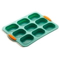 thumbnail image 5 of Vestitly Kitchen Silicone 9-Grid Oval Baguette Cake Mold French Small Bread Baking Tray Mold Non-Stick Baking Tool Gn2, 5 of 5