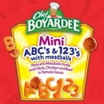 thumbnail image 3 of (2 Pack) Chef Boyardee Mini ABC's and 123's with Meatballs in Tomato Sauce, Ready-to-Eat Meal, 15 oz. Can, 3 of 9