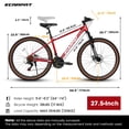 thumbnail image 3 of Furvclv Mountain Bike, 21-Speed Trail Commuter City Bicycle With 27.5 Inch Wheels & Suspension Frame, 27x16 Inch Aluminium Bike With Thumb Shifter Front Fork For Men Women, 3 of 9