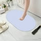 thumbnail image 5 of Tapete de baño de diatomita | Súper absorbente y de secado rápido | Reverso de goma antideslizante | Estilo moderno | 40 x 60 cm | Disponible en rosa, amarillo, gris y azul, 5 of 6