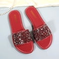 thumbnail image 5 of Censtreet Slides Sandals for Women Basic Slip On Flat Sandals Open Toe Comfort Beach Sandals Slippers for Casual Dressy Summer, 5 of 9