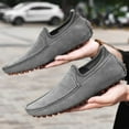 thumbnail image 2 of Big Size Men's Casual Loafers Slip On Leather Shoes Lightweight Driving Shoes Moccasins Classic Penny Loafer Flats Boat Shoes, 2 of 9