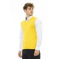thumbnail image 2 of Alpha Studio Elegant V-Neckline Yellow Vest for Men, 2 of 3