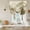 Yellow, variant on Pink Mountain Balloon Curtains for Living Room/French Door, Misty Forest Nature Woodland Pine Tree Landscape Tie Up Curtains 63 Inch Length Energy Saving Kitchen Curtains Shades for Windows 42"x63"