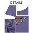 thumbnail image 3 of Anbech Ghost Shirt for Women Vintage Halloween Tshirt Graphic Shirts Funny Retro Short Sleeve Tops, 3 of 8