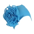 thumbnail image 1 of Chapeau Rétro pour Femmes avec Grandes Fleurs, Turban Jaune, 1 of 2