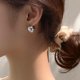 thumbnail image 1 of Pendientes de plata de ley 925 para mujer, joyería elegante para fiesta de boda, previene alergias, a la moda, 1 of 2