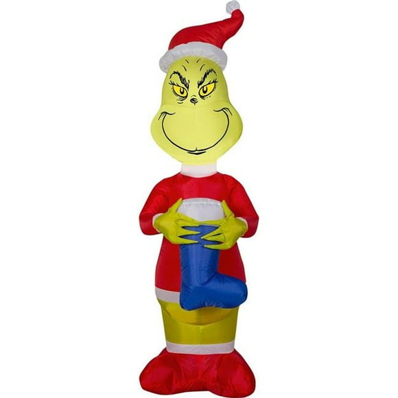 Airblown Inflatables G08 114906X 4 Pi. Gris Bleu Bas de Noël Gonflable & 44; Multi Couleur