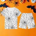thumbnail image 2 of AWZXDE Halloween Pajamas Outfits Set Boys Pajama Set Short Sleeve Shorts Soft Breathable Nightwear for Kids Holiday Party Outfit 2-12 Years Pink,3-4 Years, 2 of 4