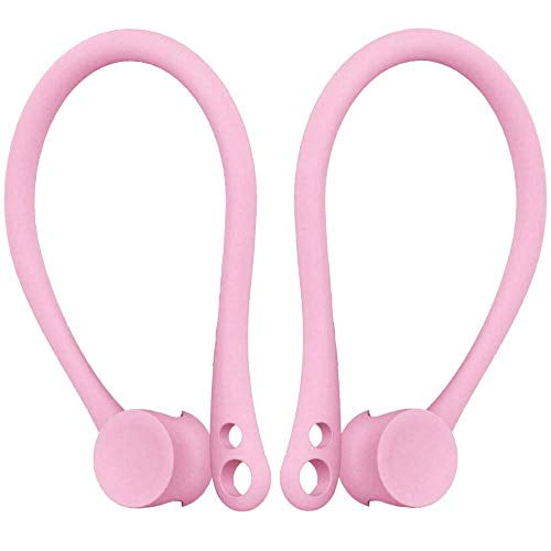 Single Pair EarHooks for AirPods, Anti-Lost Secure Earhook Holder Ear Attachment Loops ForApple AirPods 1 & 2 Earphone Earbuds Earpods (Pink)