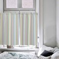 thumbnail image 4 of Colorful Striped Kitchen Curtains 54 Inches Long, Modern Abstract Multi-color Striped Rod Pocket Window Curtains Panels for Bedroom/Bathroom/Nursery, Light Filtering Treatment Curtains Drapes 42"x54", 4 of 5