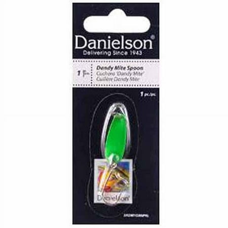 Danielson Dandy Mite Trolling Spoon Freshwater Trout Fishing Lure Green #1