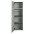 thumbnail image 2 of Cutler Kitchen and Bath Kato Modern Wood/Metal Linen Tower in Light Gray, 2 of 2