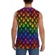 thumbnail image 4 of Fotbe Dragon Scales Men's Camiseta sin Mangas Estampada para Hombres, Playera Casual para Gimnasio, Entrenamiento, Playa-X-Large, 4 of 7