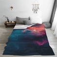 thumbnail image 5 of Salouo Cosmic Paint Swirl Print Bed Blankets,Flannel Blanket Comfortable Air Conditioning Blanket Lightweight Blanket for Sofa Bed Travel & Couch -80"x60", 5 of 8