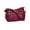 Burgundy, variant on Quilted Microfiber Handbag, Crafted with Polyester Microfiber, Accessories - Burgundy Design, Measures 12 1/2" Long x 4" Wide x 8" High