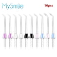 thumbnail image 1 of MySmile Juego de 10 Boquillas de Repuesto para Irrigador Bucal Compatibles con el Irrigador Bucal Waterpik, Incluye Puntas Clásicas, Puntas para Bolsas Periodontales y Puntas para Buscar Placa, 1 of 9