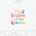 thumbnail image 4 of Inktastic Grandma and Papa Love Me Girls Baby Dress, 4 of 5