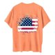 thumbnail image 5 of Camiseta de Cuello Redondo Impresa Delantera Y Trasera Del Día de la Independencia de las Mujeres, Tops Cortos Casuales para las Mujeres, 5 of 5
