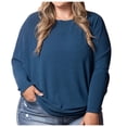 thumbnail image 1 of WEAIXIMIUNG Chemises à Boutons pour Femmes Manches Longues Chandail Décontracté pour Femmes Chandails Manches Longues Imprimé Tricoté Col Rond Hauts, 1 of 4