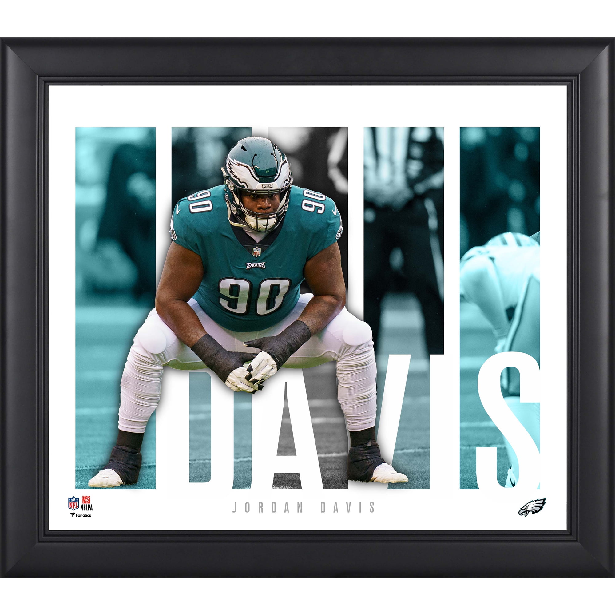 Jordan Davis Philadelphia Eagles Framed 15" x 17" Player Panel Collage