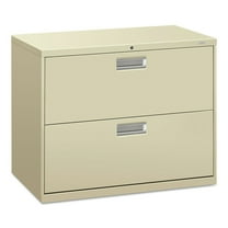 HON 2 Drawers Lateral Lockable Filing Cabinet, Putty