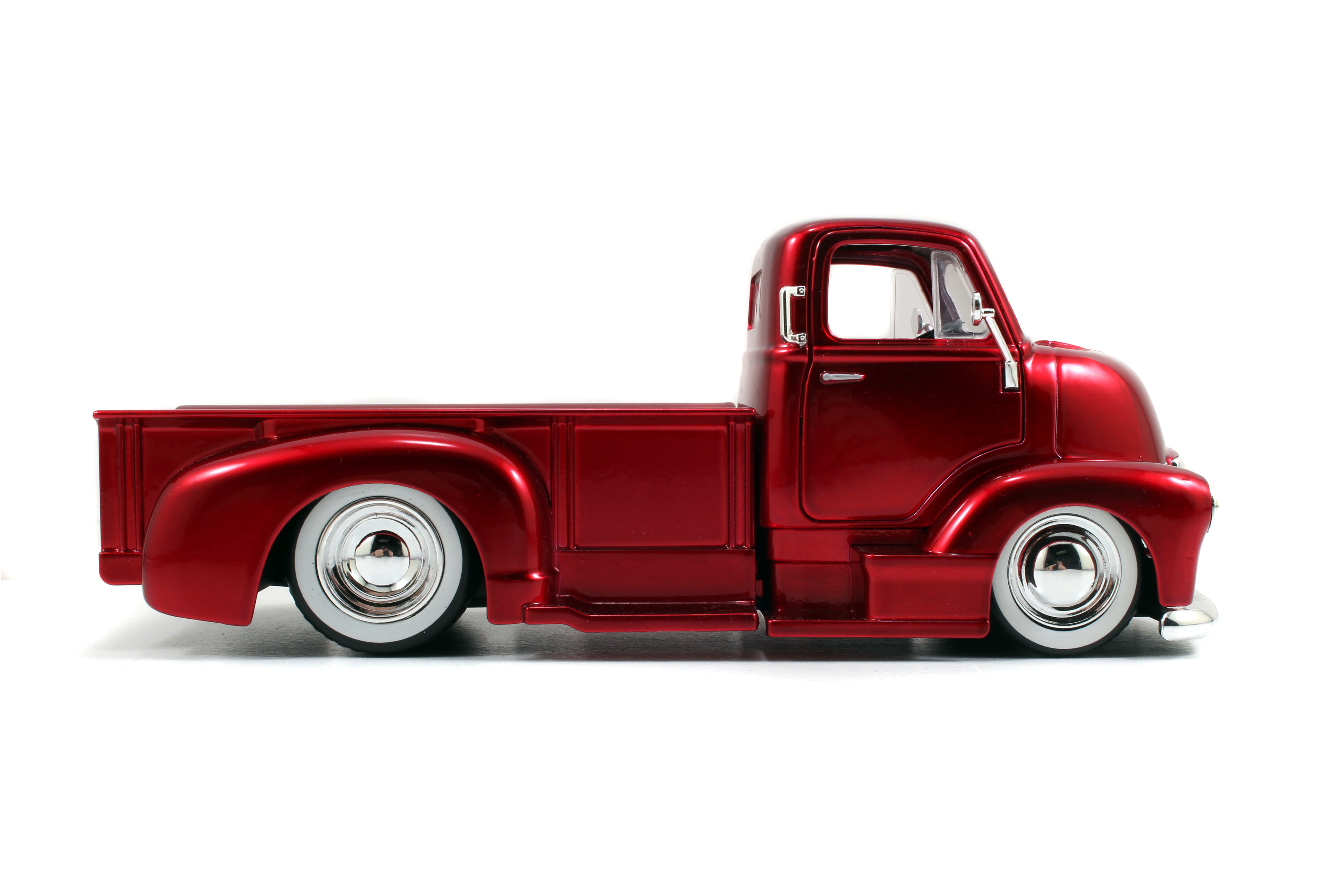 Jadaジェイダ/'52 Chevyシボレー COE 1/24 新品絶版 1952 Chevy COE Flatbed w/ Extra Wheels, Yellow and Black