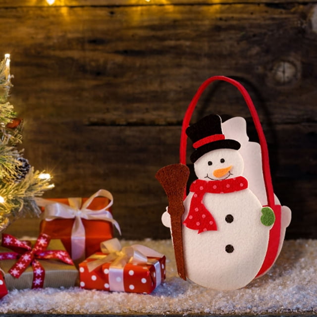 BKER Christmas Bag Kids Candy With Cartoon Santa Tree Perfect For Giving And Festive On Silent Night