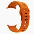 thumbnail image 2 of Dwitch Silicone Sports Band for Samsung Galaxy Watch Ultra Bands 47mm, Rugged Sport Strap Wristbands for Galaxy Watch 7 Ultra 2024 Men Women, Orange, 2 of 6