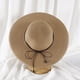thumbnail image 4 of Sombrero de playa de borde grande para mujer, de 56 a 58 cm de circunferencia, para vacaciones en la playa, de verano, plegable, para viaje, 4 of 5