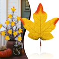 thumbnail image 5 of Artificial Maple Leaves, 10 Colors Assorted Fall Leaves Thanksgiving Decor, Seasonal Foliage, Artificial Fall Leaf Stem, Household and Event Layout Accessory, Party Table Decor Crafts, 4.7"×3.9",D*5, 5 of 5