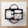thumbnail image 6 of Pcksrro Diaper Caddy Portable Quilted Basket With Removable Dividers Handles For Nursery Nursery Storage Basket For Diapers Wipes Toys Baby Black, 6 of 6
