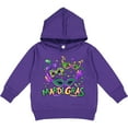 thumbnail image 2 of Inktastic Mardi Gras Masks and Beads Toddler Hoodie, 2 of 4