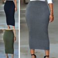 thumbnail image 2 of Jupe Longue Moulante Taille Haute Femme Robe Tube Tendance, 2 of 4