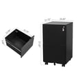 thumbnail image 2 of Mobile Steel Cabinet with 2 Lockable Drawers and Wheels for Office Under Desk Storage Solution, 2 of 7