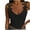 Black, variant on LEAVINGSUO Womens Shirts, Tank Top for Women Sexy Fashion Sexy Womens V-Neck Patchwork Solid Lace Short Camis Tops Vest Gray L