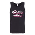 thumbnail image 2 of Wild Bobby, Jesus Vibes Inspirational/Christian Men Graphic Tank Top, Black, Small, 2 of 6