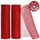 thumbnail image 1 of Cinta Decorativa de Malla TONIFUL 2 Rollos 25 cm x 9 m Roja, 1 of 7