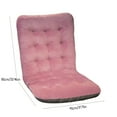 thumbnail image 3 of Djunllk Seat Cushion - High Back Chair Cushions with Ties, Seat Cushions for Office Chairs, Floor Cushions for Living Room Sofas Balcony Patio, 17 x 33 Inch, Pink, 3 of 9