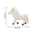 thumbnail image 3 of Danhjin Stuffed Animals Plushies, Simulated Horse Doll Toy Christmas Gift for Sofa Furniture Decoration and Equestrian Lovers, 12.6×10.24×1.18in, 3 of 6