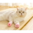 thumbnail image 4 of Paquete de 4 zapatos de silicona para gatos resistentes a los arañazos, zapatillas de baño para gatos,, 4 of 5