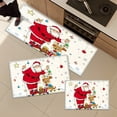 thumbnail image 2 of YIMEIS Santa's sleigh present Kitchen Decor Set of 3 Christmas Fall Kitchen Rugs, Xmas Decorative Farmhouse Floor Mats for Home Kitchen Dining Room Decorations - 16''*24'' and 20''*30'' and 17''*47'', 2 of 10