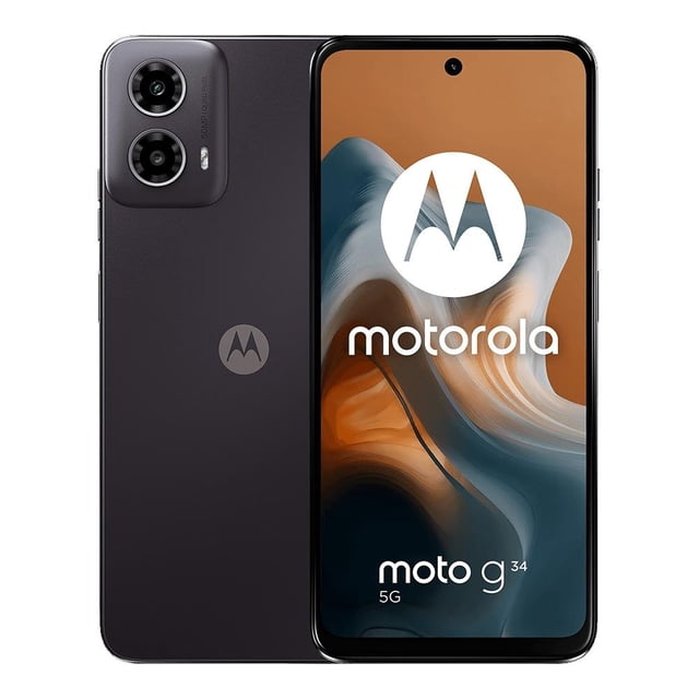 Smartphone Motorola Moto G34 5G 4GB RAM 128GB ROM Negro Desbloqueado