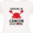thumbnail image 4 of Inktastic Someone in Cancun Loves Me Boys or Girls Long Sleeve Baby Bodysuit, 4 of 5