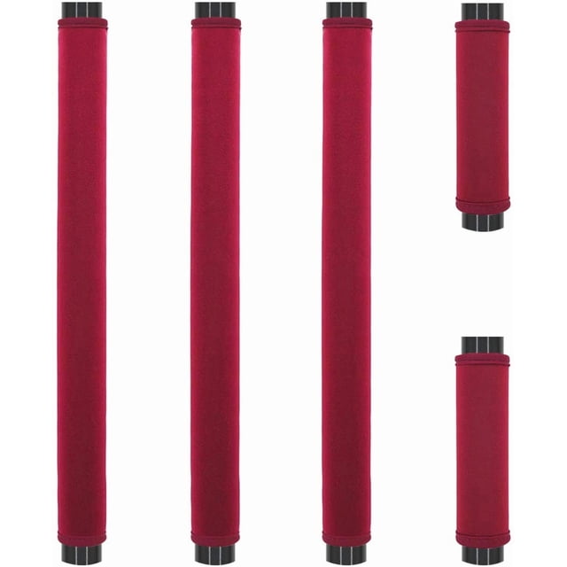 Ziyoot 5Pcs Refrigerator Door Handle Cover Washable Kitchen Appliance Decor Handles Fridge Oven Microwave Dishwasher Antiskid Protector, Keep Off Fingerprints Food Stains (Burgundy)