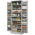 thumbnail image 7 of 65" Gray Kitchen Pantry Cabinet with Adjustable Shelves - Freestanding Storage Cupboard for Dining Room & Kitchen Five, 7 of 7