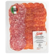 Salumi Italiani Antipasto Italiano Salami, Sliced Calabrese & Milano, 4OZ, 10 Pack