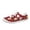 Deep Red, variant on Willtoo Women’s Christmas Print Canvas Sneakers, Low Top Lace Up Holiday Casual Shoes Lightweight Non Slip Walking Footwear