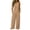 Khaki-wide leg pants for women, variant on YanHoo Womens Plus Size Linen Sets Buttons Sleeveless Tank Tops Matching Wide Leg Pants 2 Piece Casual Set Outfits